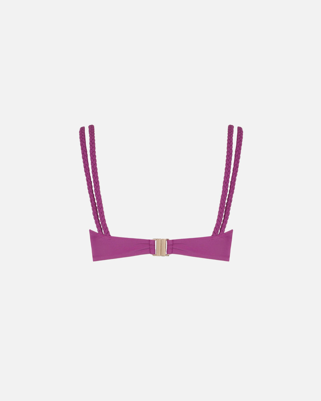 Vino Purple Braided Knot Detail Bikini Top
