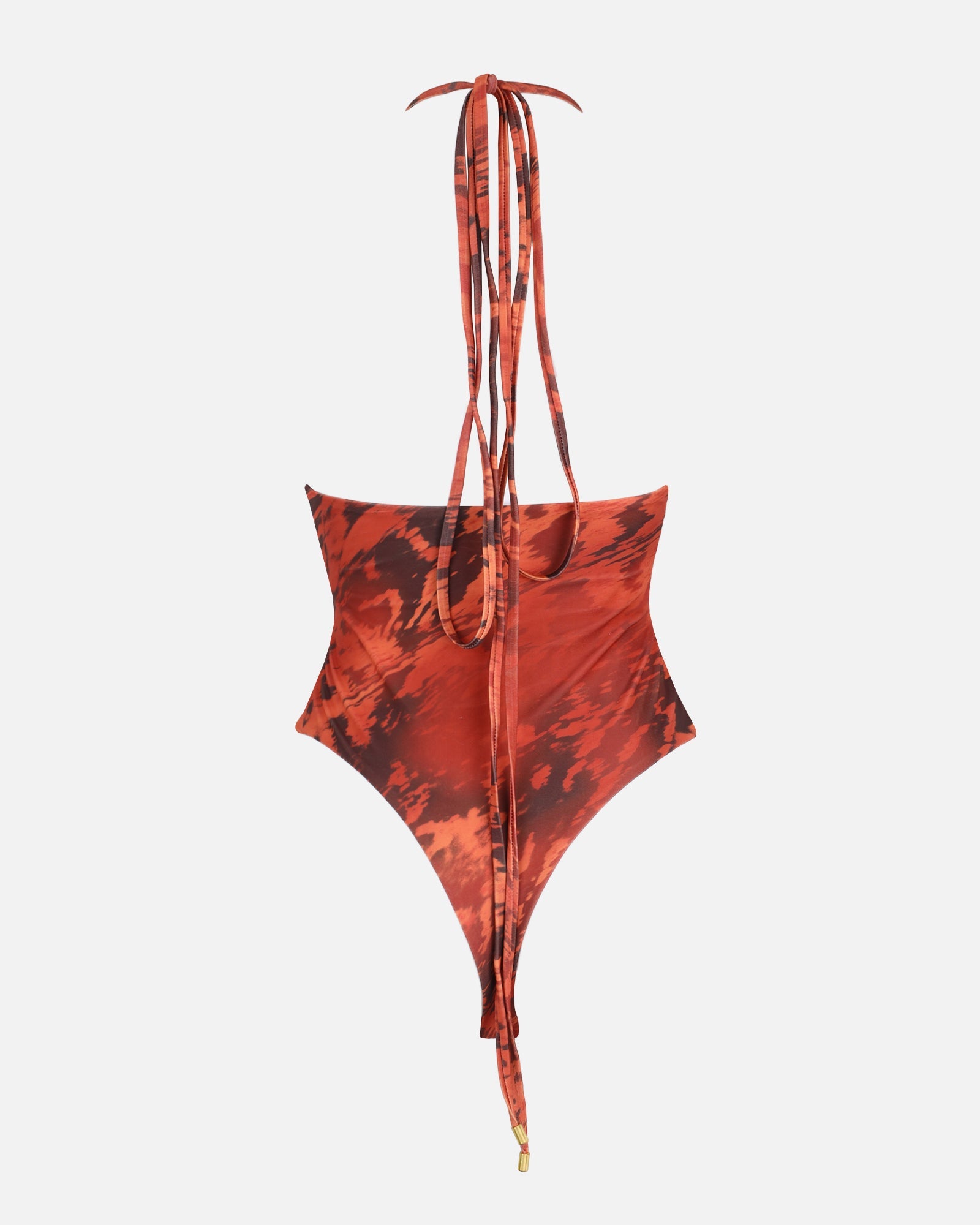 Alba Butterfly Print Plunge Swimsuit