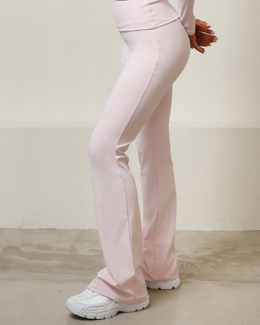 Sienna Pink Sculpt Flared Trousers