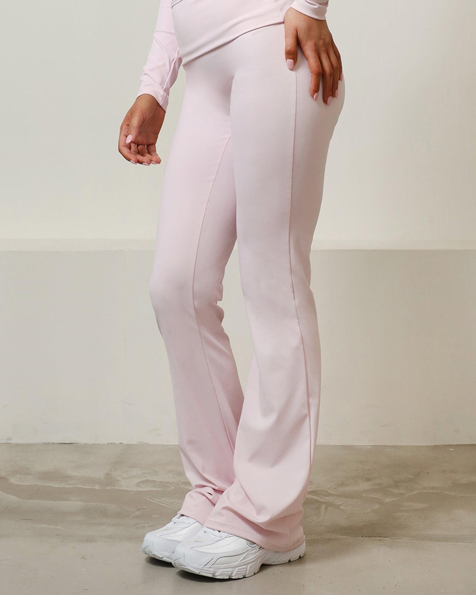 Sienna Pink Sculpt Flared Trousers