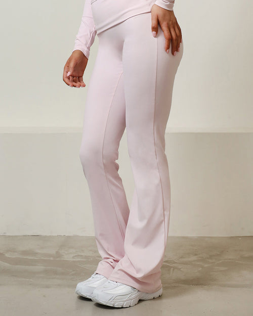Sienna Pink Sculpt Flared Trousers