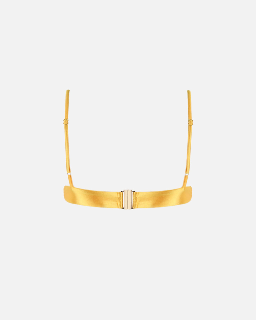 Citra Yellow Satin Underwired Bikini Top