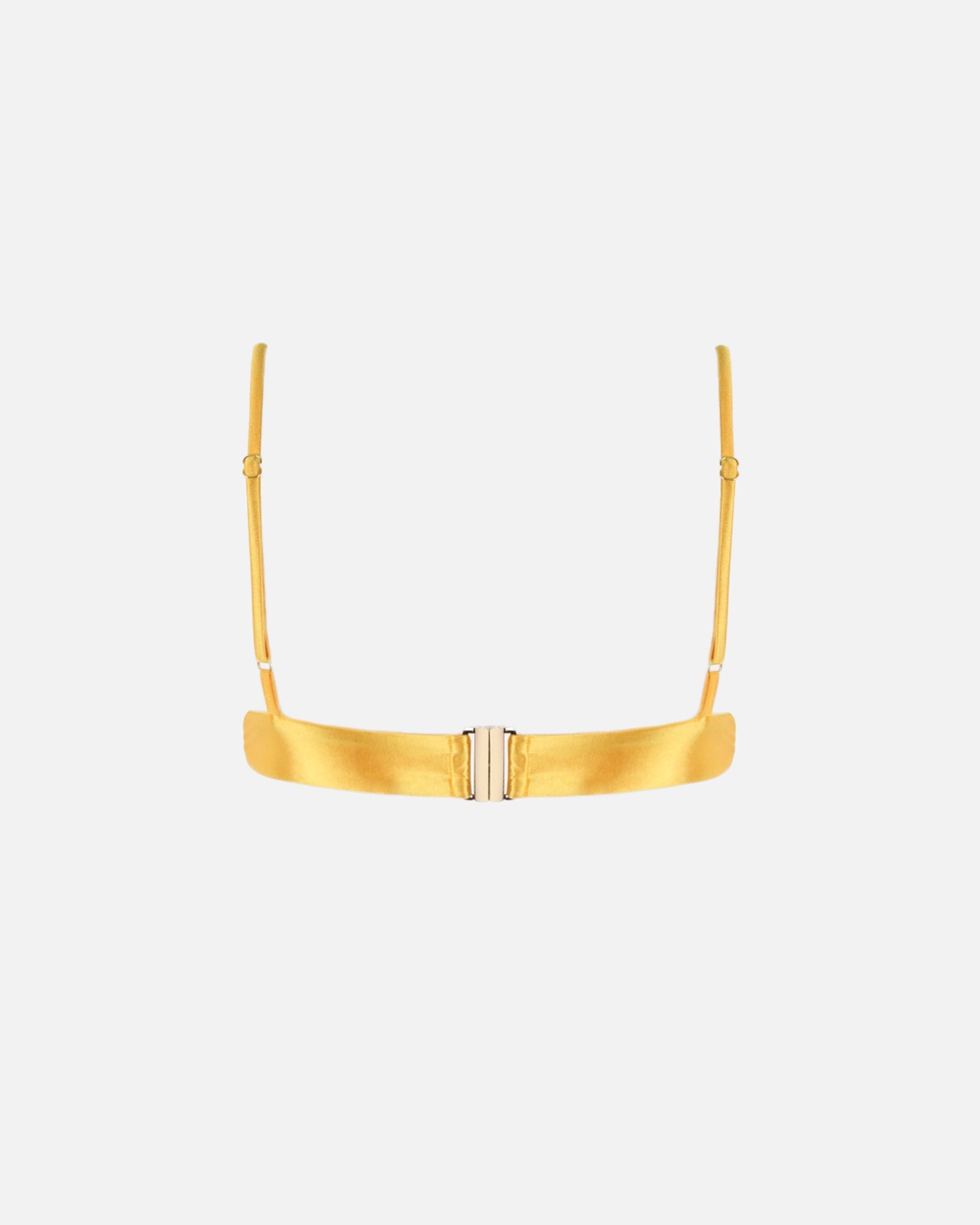 Citra Yellow Satin Underwired Bikini Top