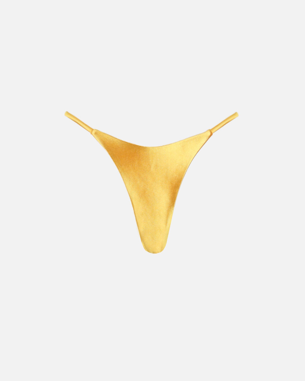 Sari Yellow Satin Adjustable Bikini Bottoms