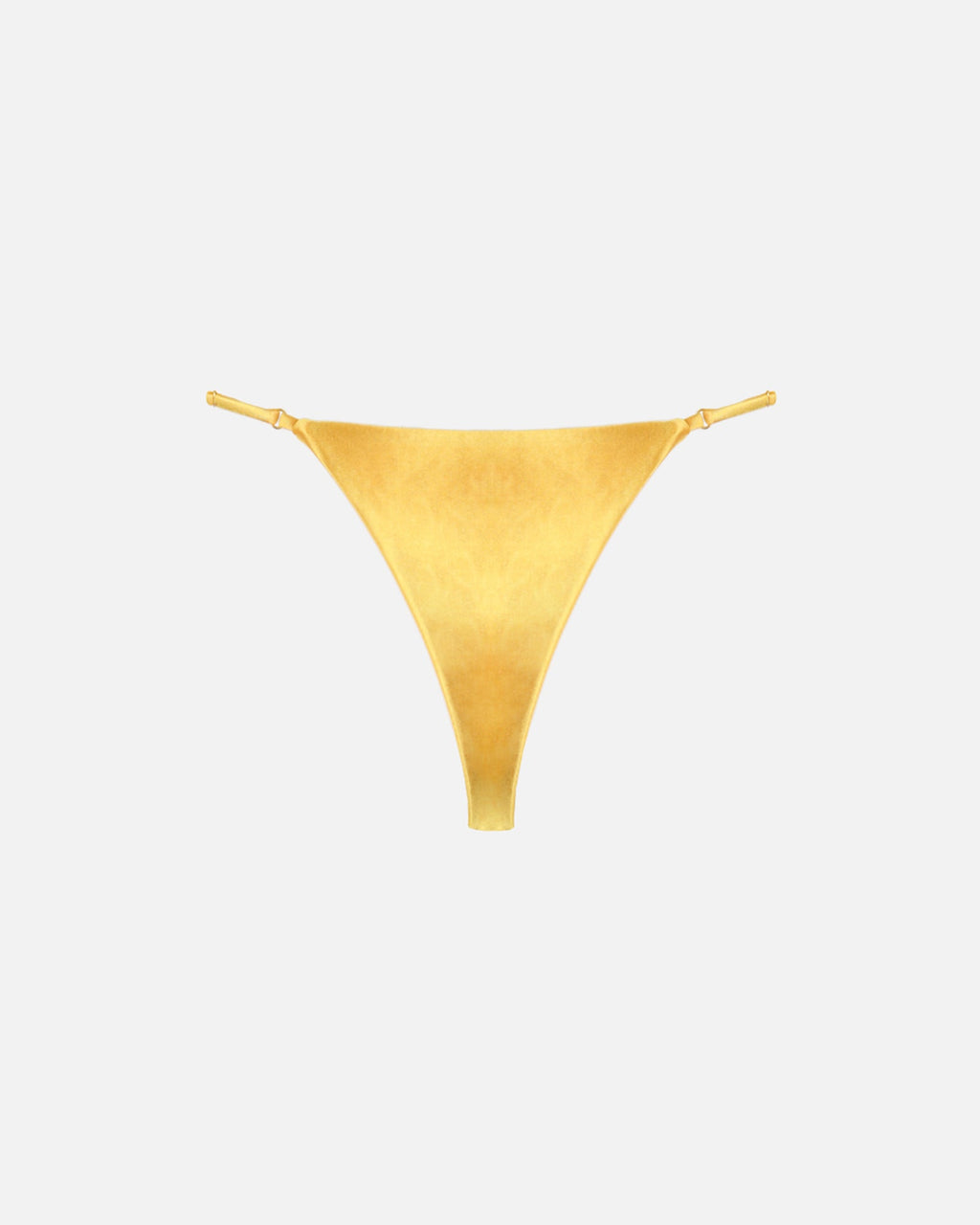 Sari Yellow Satin Adjustable Bikini Bottoms