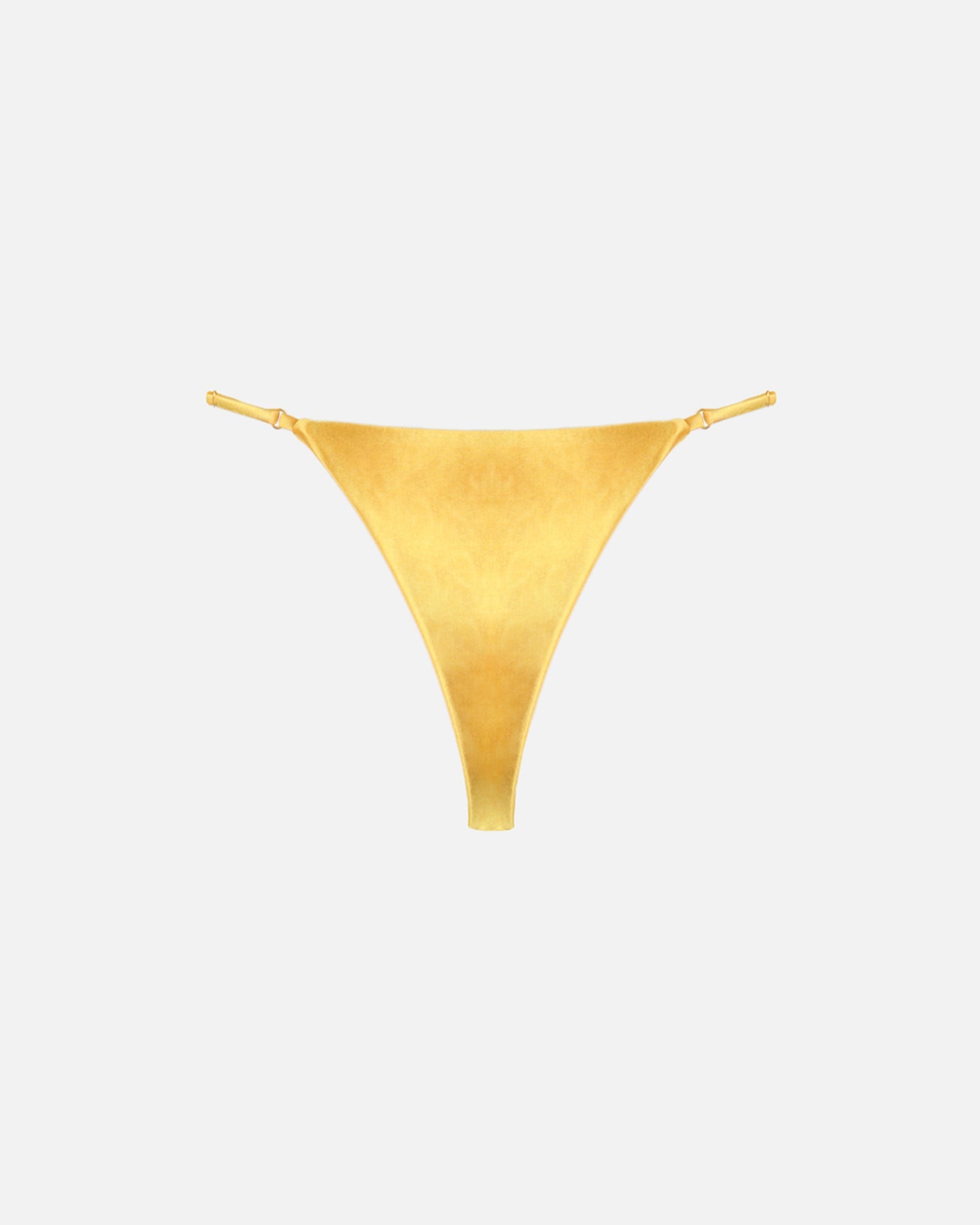 Sari Yellow Satin Adjustable Bikini Bottoms