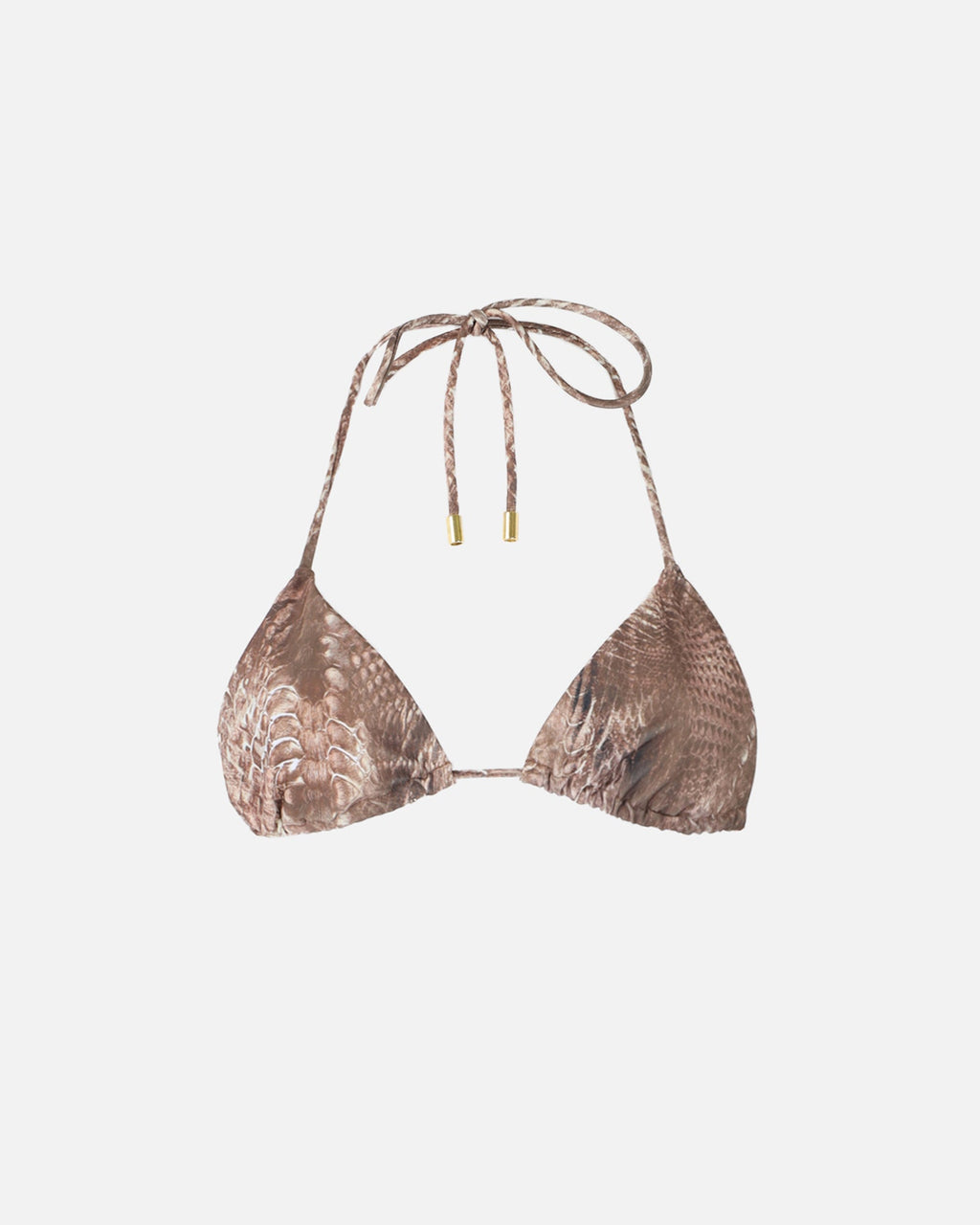 Savannah Serpent Print Triangle Bikini Top