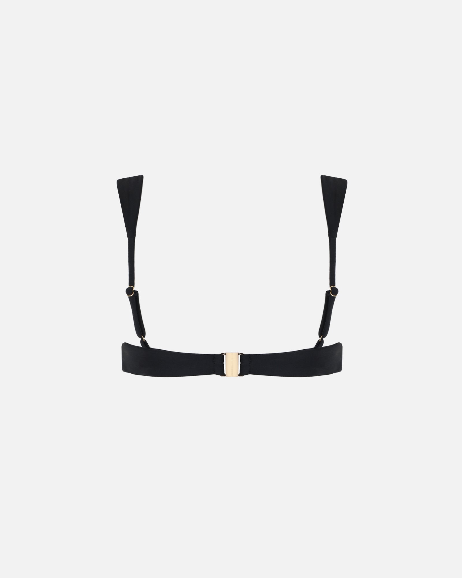 Lolita Gold Hardware Black Bikini Top