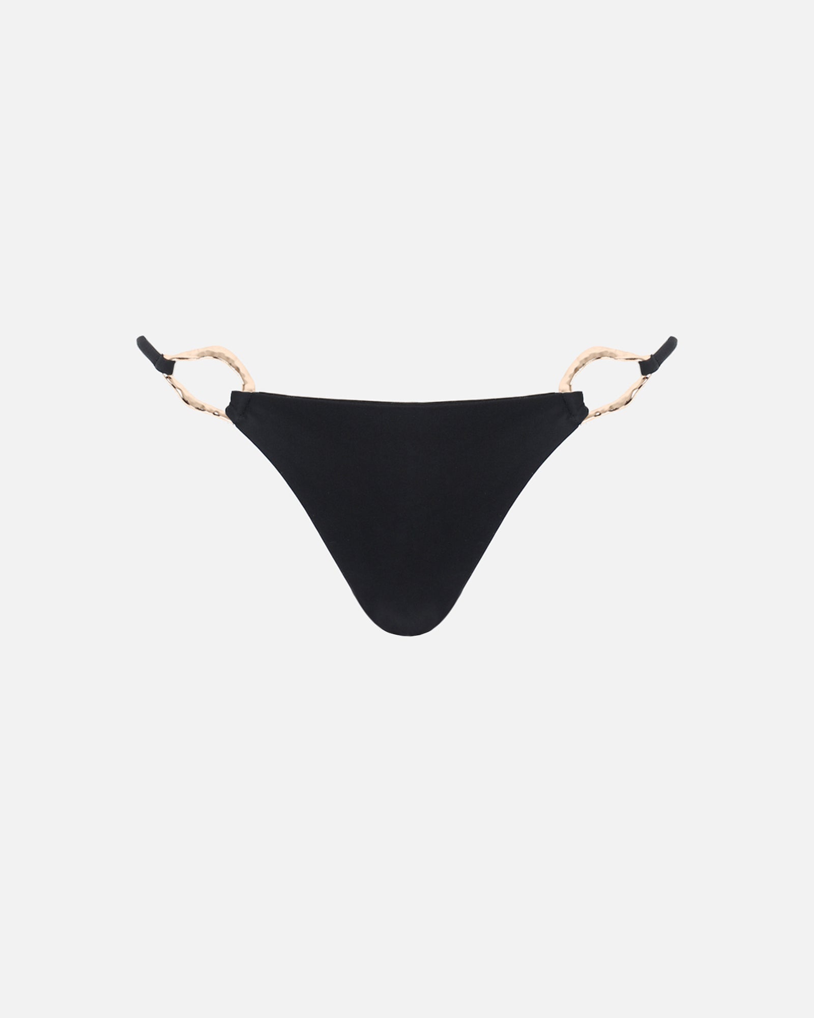 Kali Gold Hardware Black Bikini Bottoms