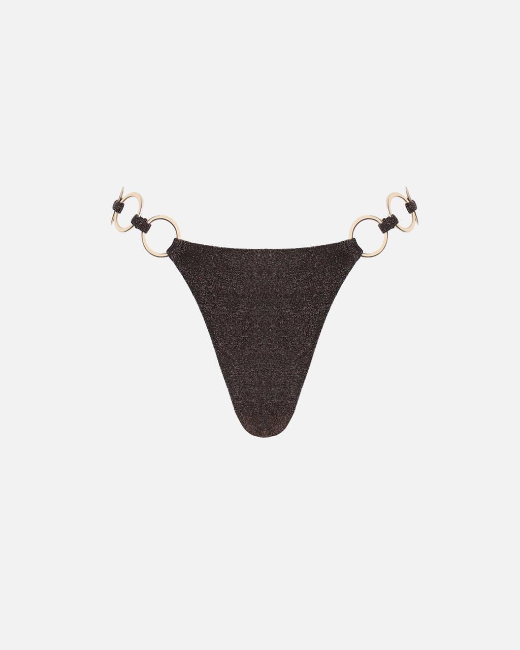 Mali Brown Lurex Bikini Bottoms
