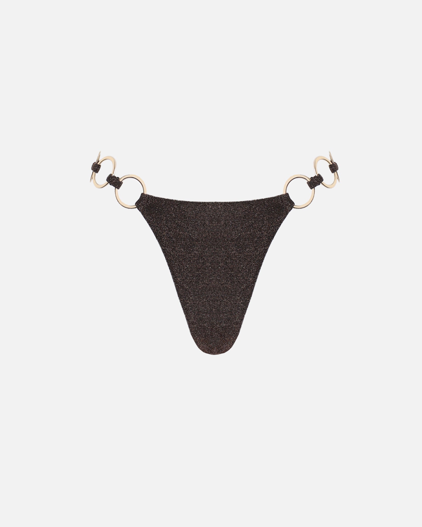 Mali Brown Lurex Bikini Bottoms