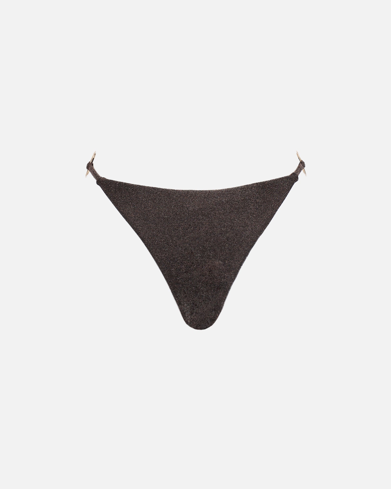 Mali Brown Lurex Bikini Bottoms