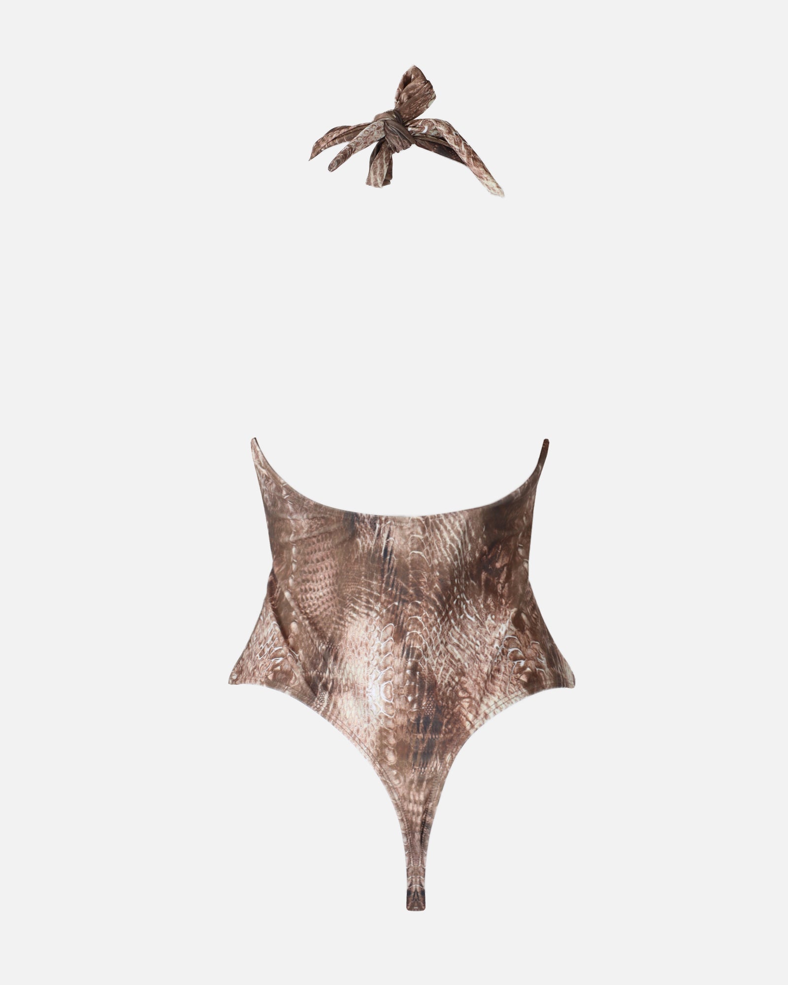Soraya Serpent Print Cut Out Swimsuit