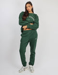 Elwood Simmi Studios Varsity Cuffed Jogger in Pine Green