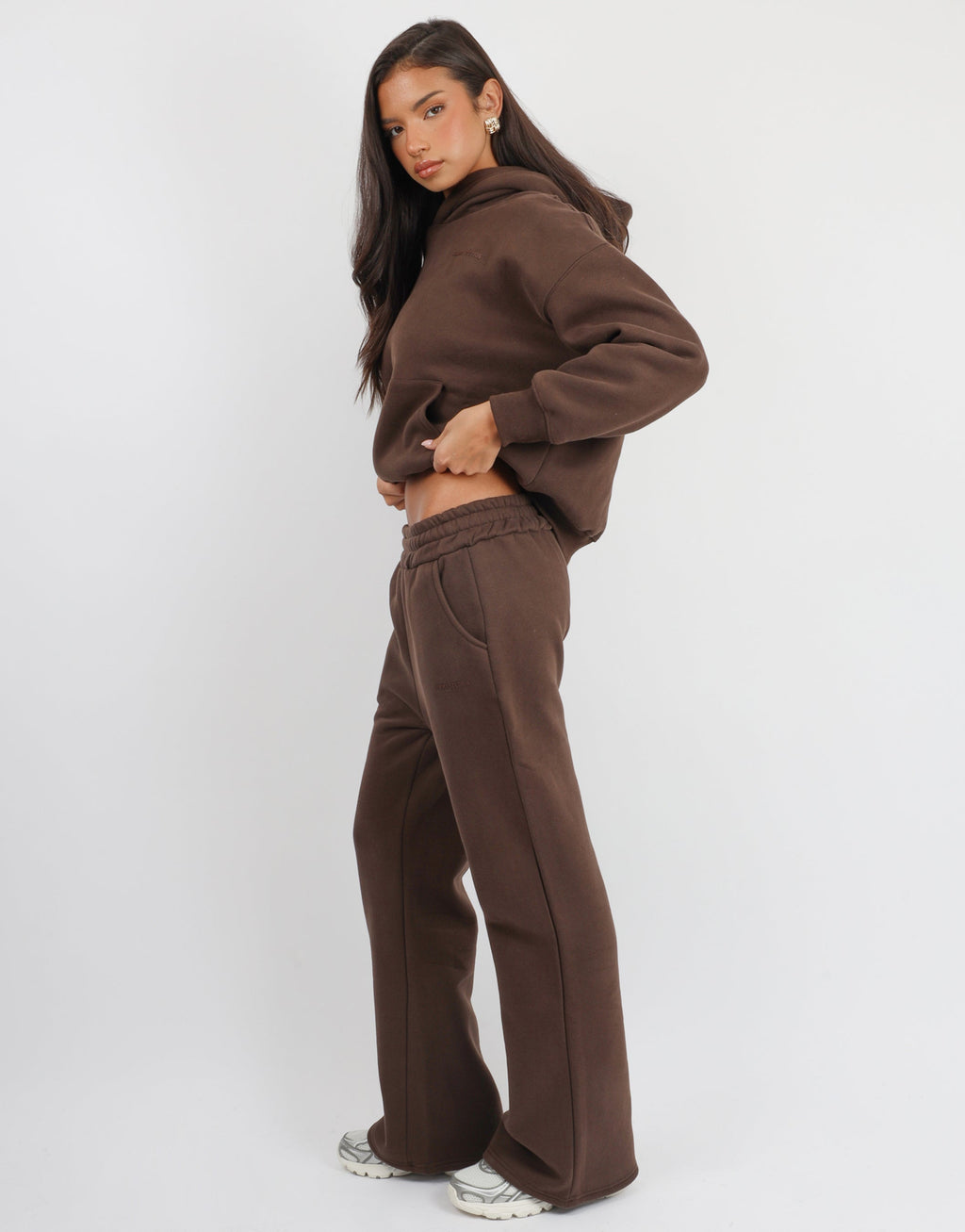 Maisy Simmi Studios Essentials Hoodie in Brown
