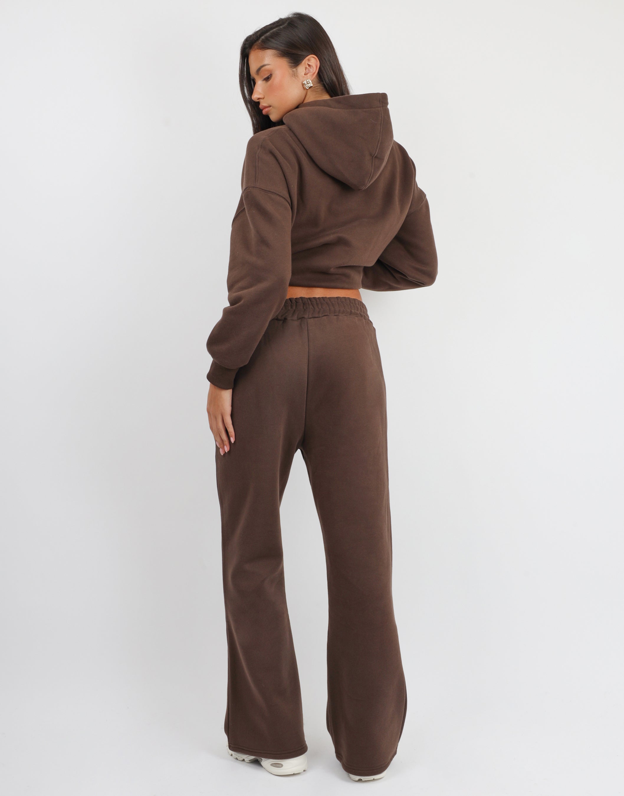 Maisy Simmi Studios Essentials Hoodie in Brown