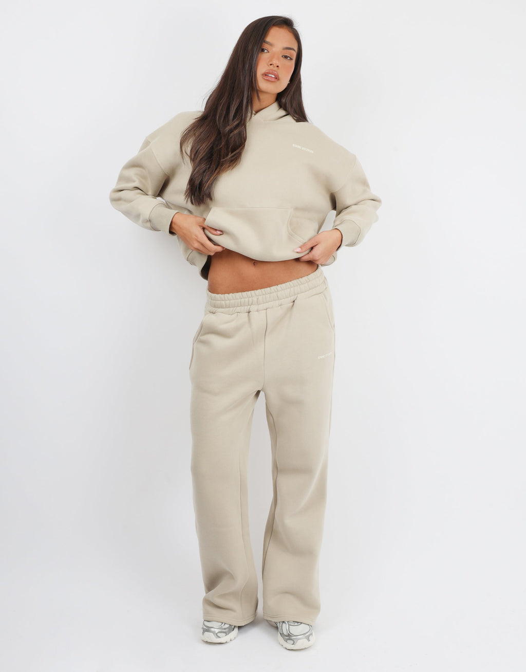 Maeve Simmi Studios Essentials Hoodie in Cashew