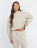 Maeve Simmi Studios Essentials Hoodie in Cashew