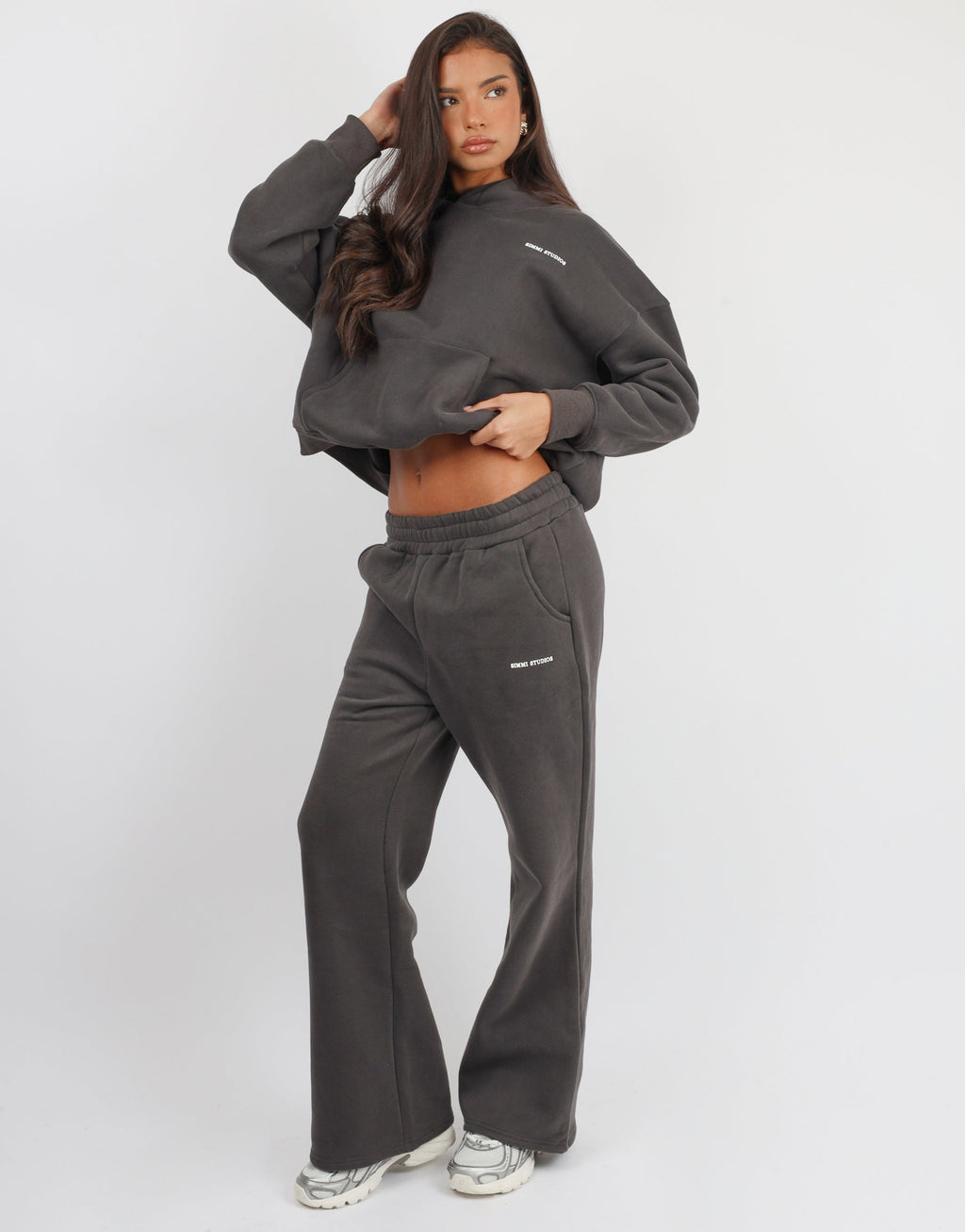 Maeve Simmi Studios Essentials Hoodie in Slate