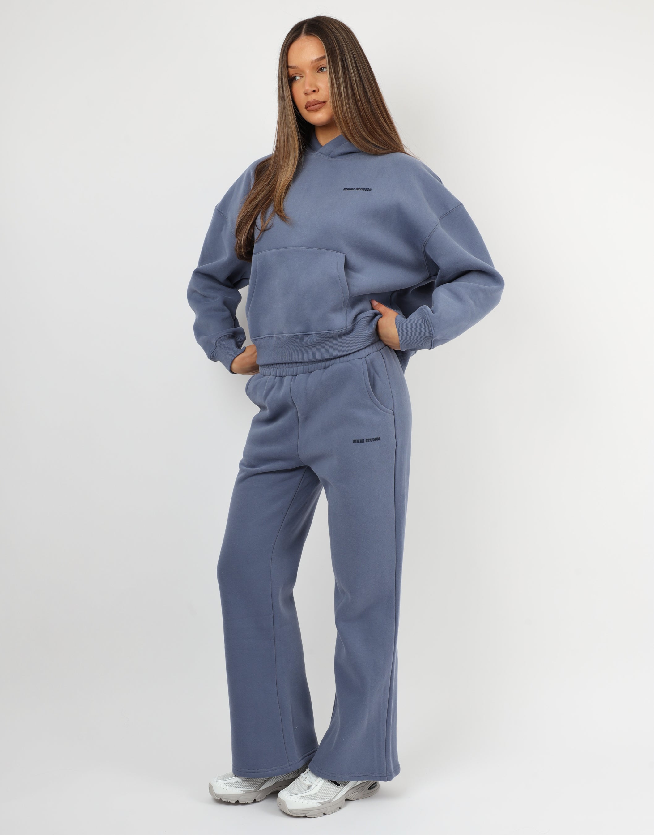 Maisy Simmi Studios Essentials Hoodie In Blue