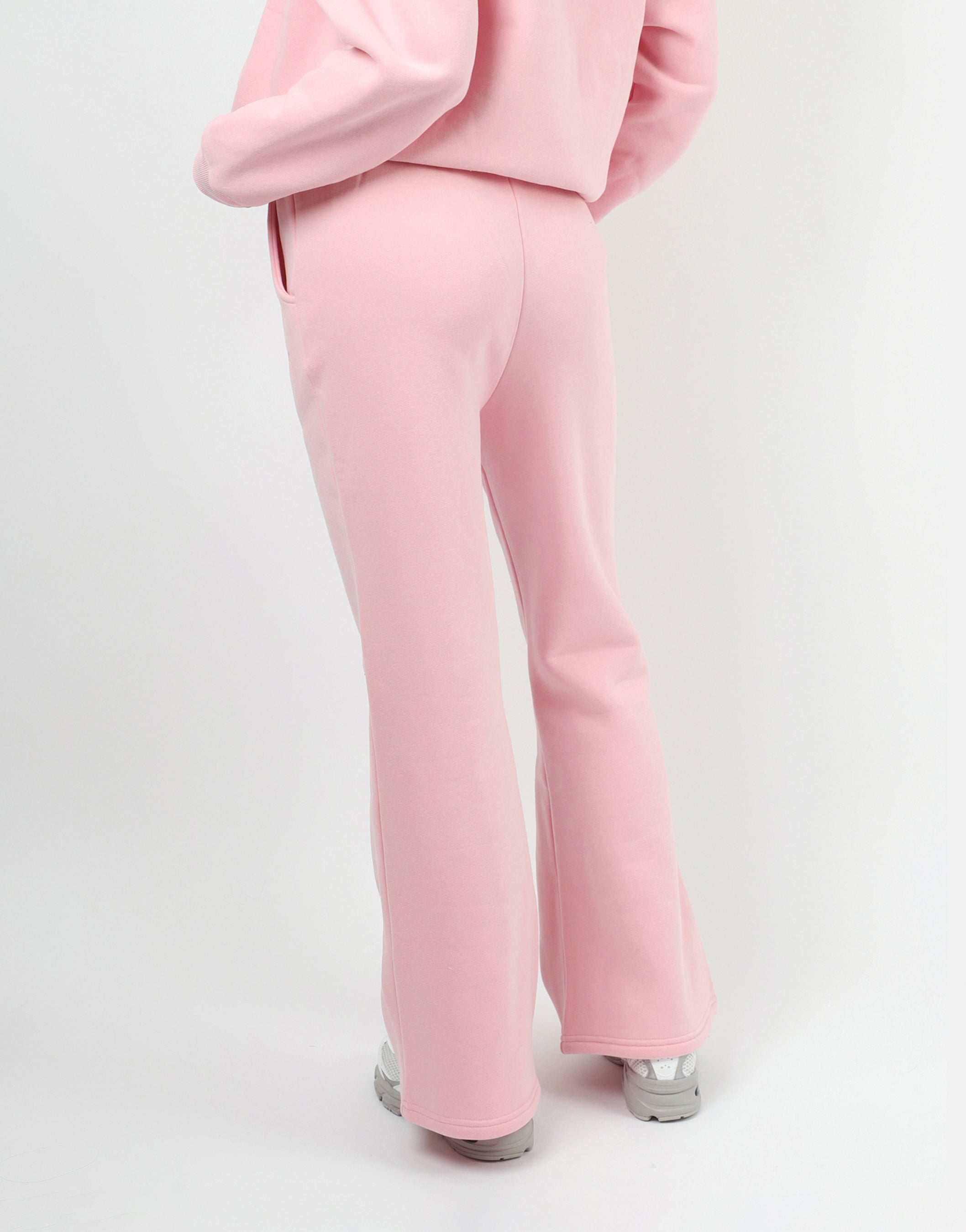 Maddie Simmi Studios Essentials Flared Joggers in Baby Pink