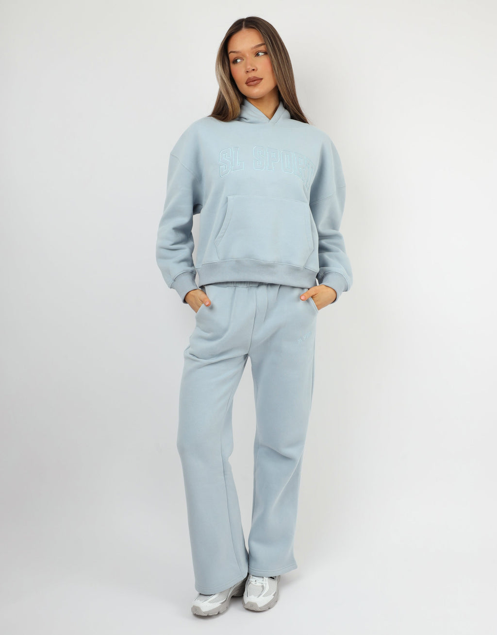 Mykonos Simmi Studios SL Sport Hoodie In Baby Blue