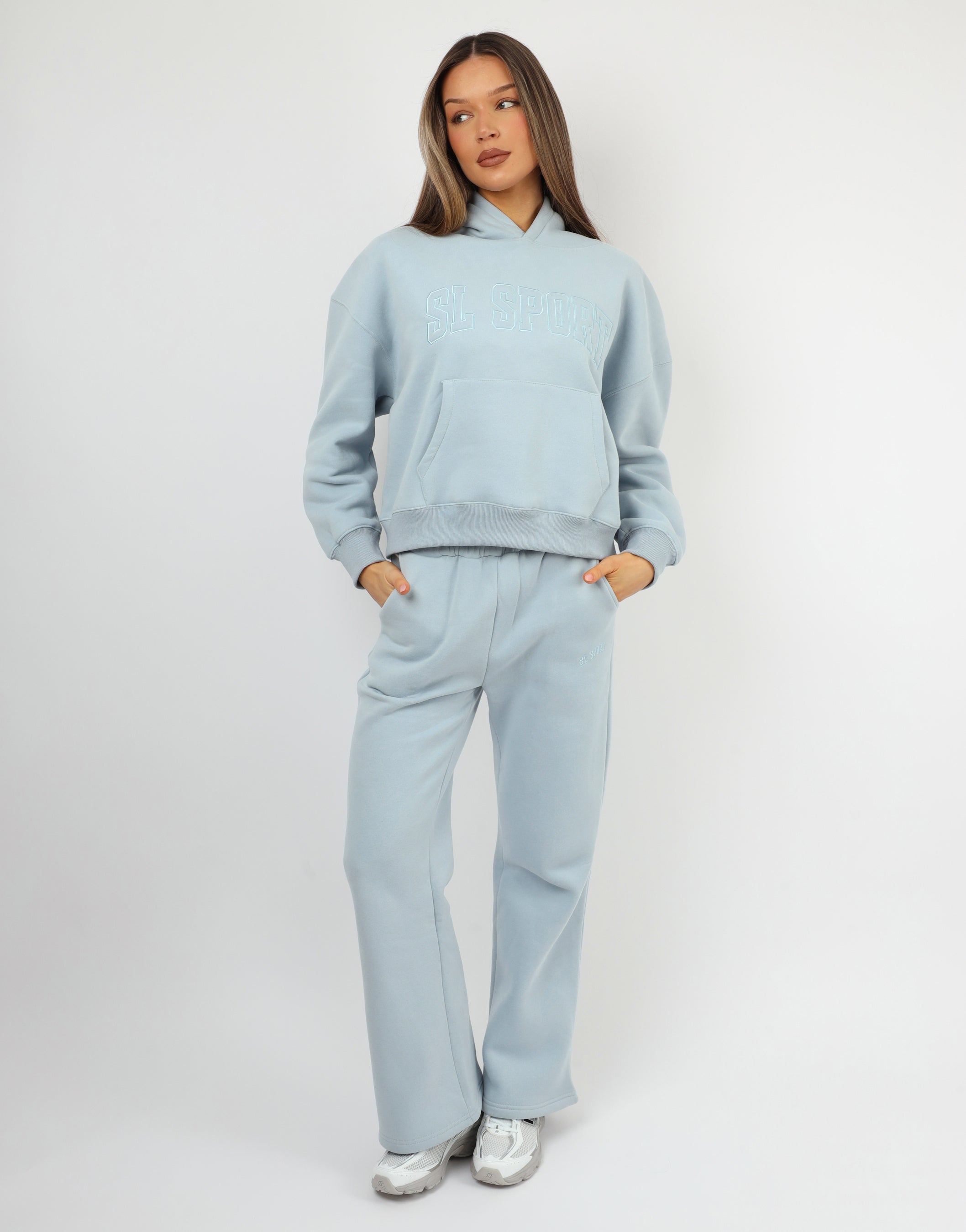 Mykonos Simmi Studios SL Sport Hoodie In Baby Blue