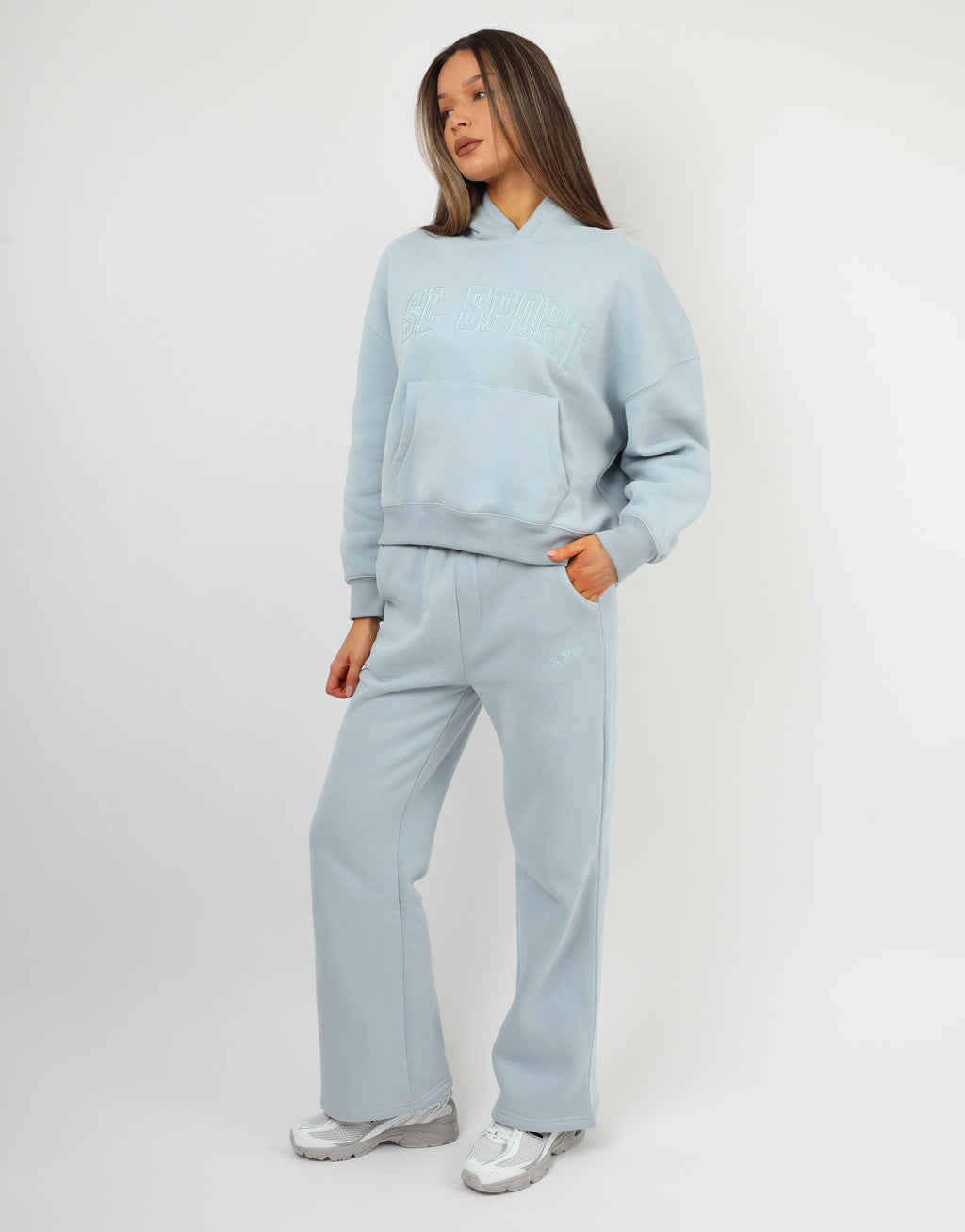 Mykonos Simmi Studios SL Sport Hoodie In Baby Blue