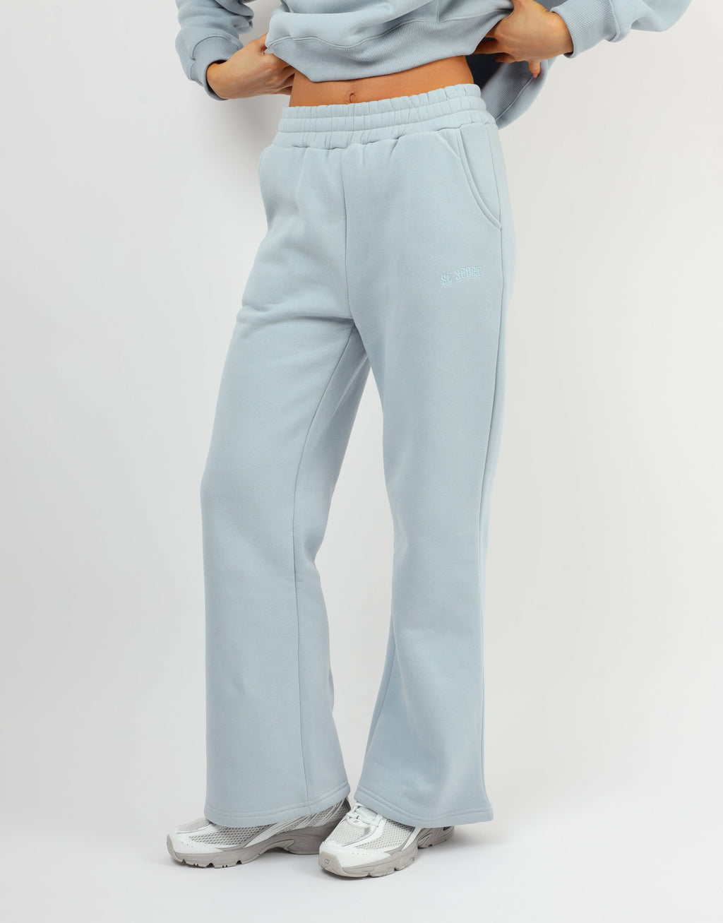 Myla Simmi Studios SL Sport Flared Joggers In Baby Blue