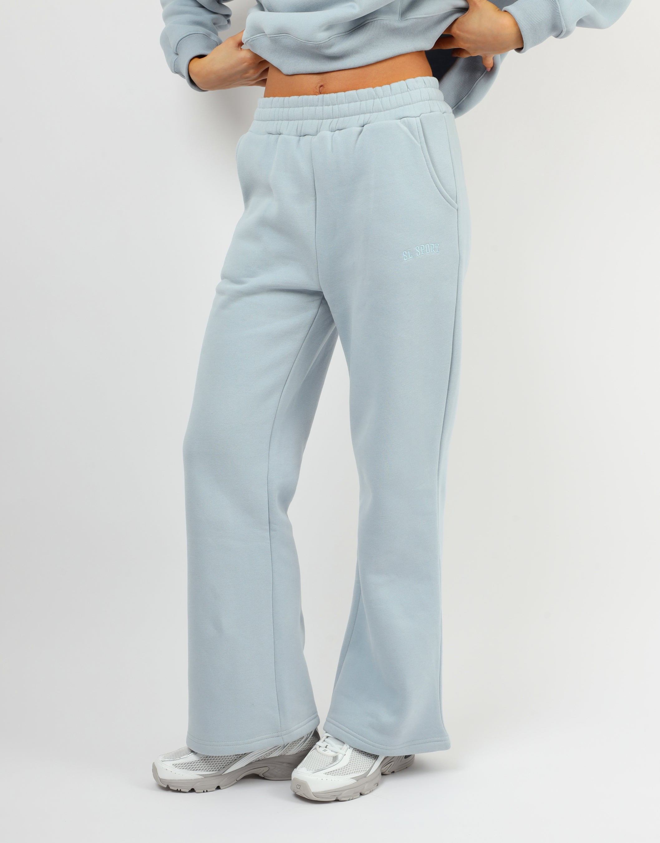 Myla Simmi Studios SL Sport Flared Joggers In Baby Blue