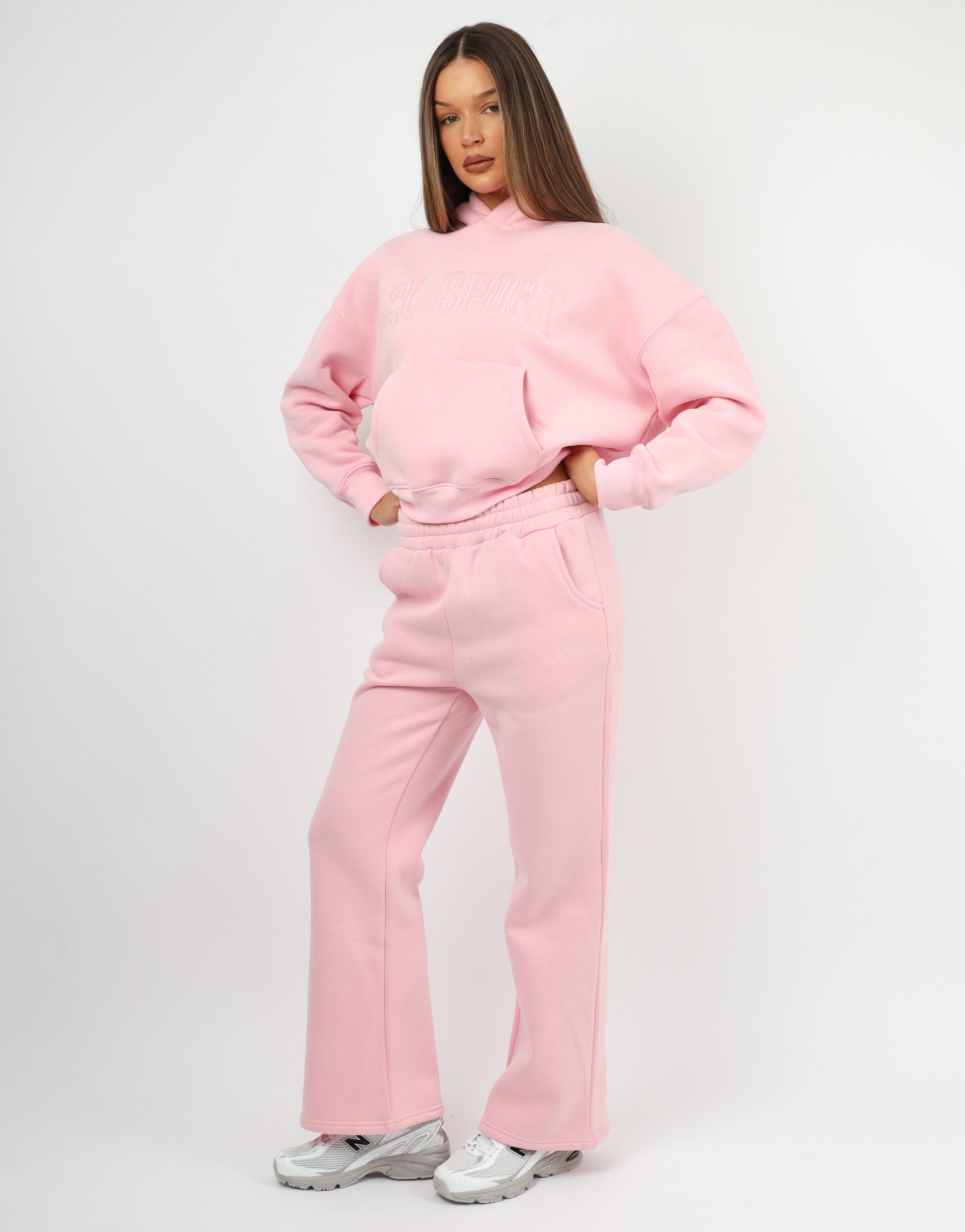 Myla Simmi Studios SL Sport Flared Joggers In Pink
