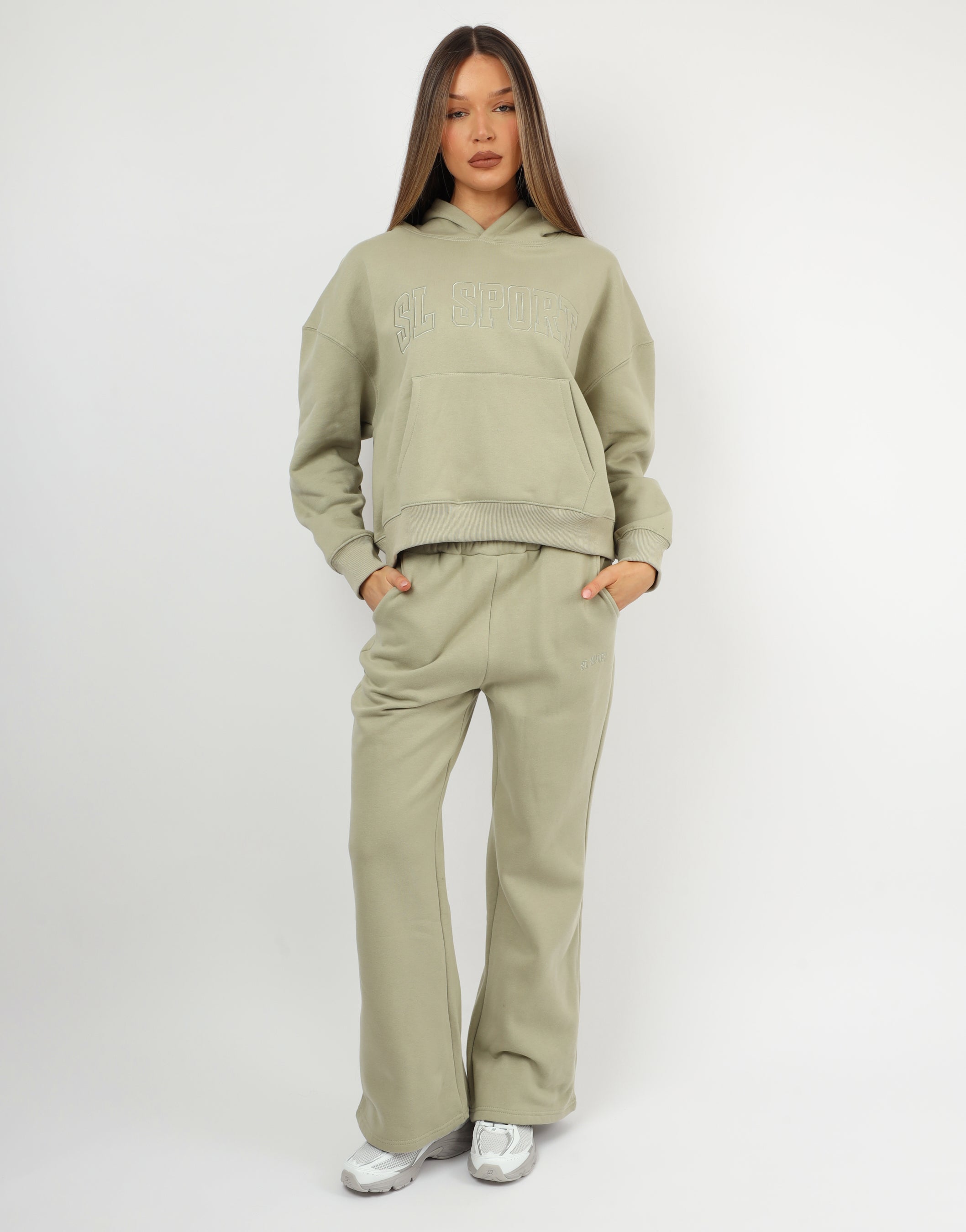 Myla Simmi Studios SL Sport Flared Joggers In Sage