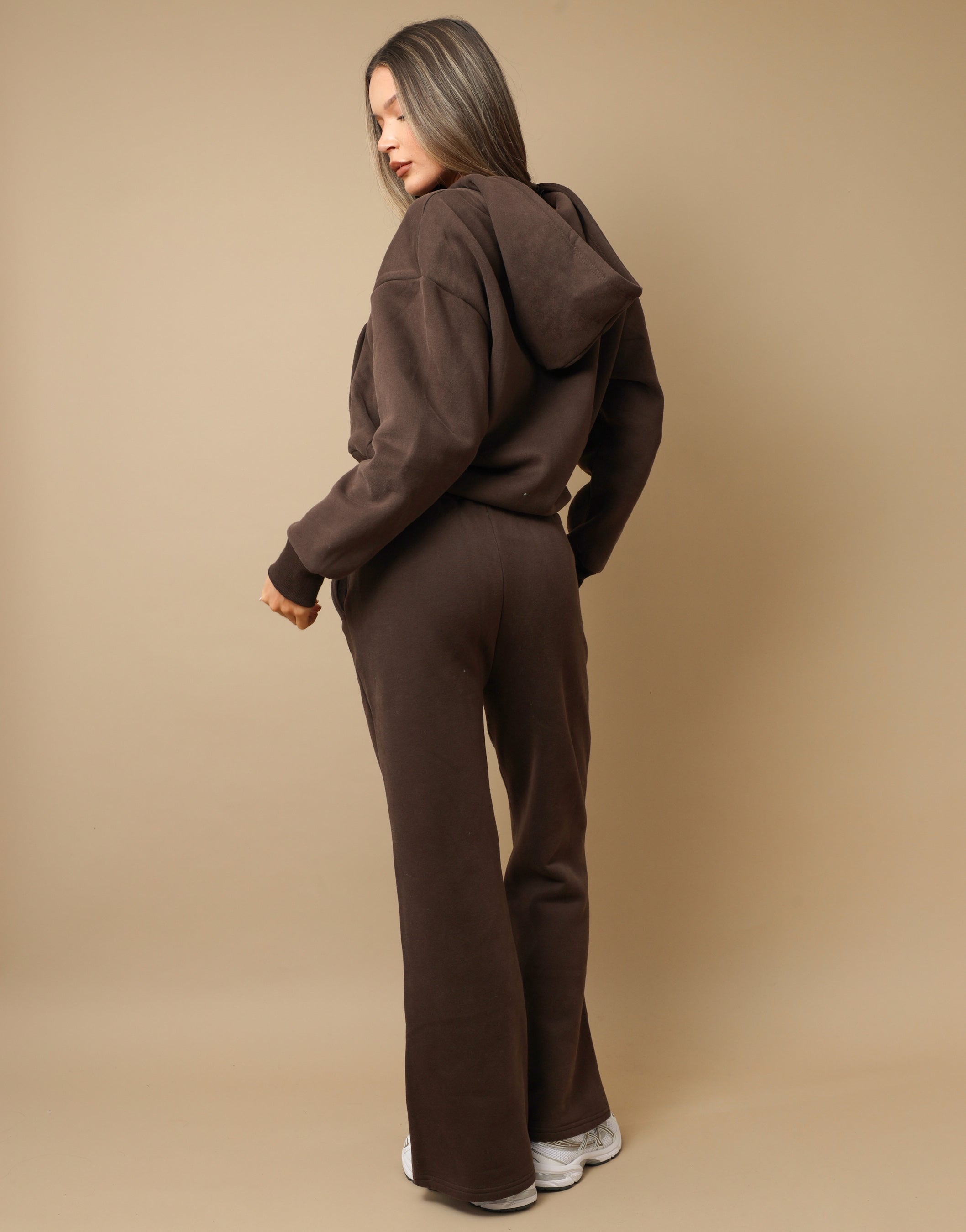 Maui Simmi Studios Essentials Zip Hoodie In Light  Brown