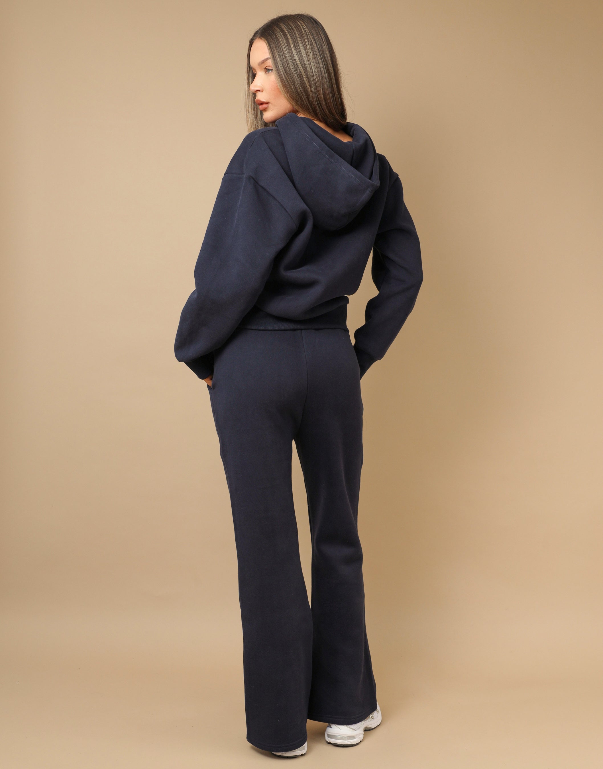 Nova Simmi Studios Essentials Zip Through Hoodie in Navy