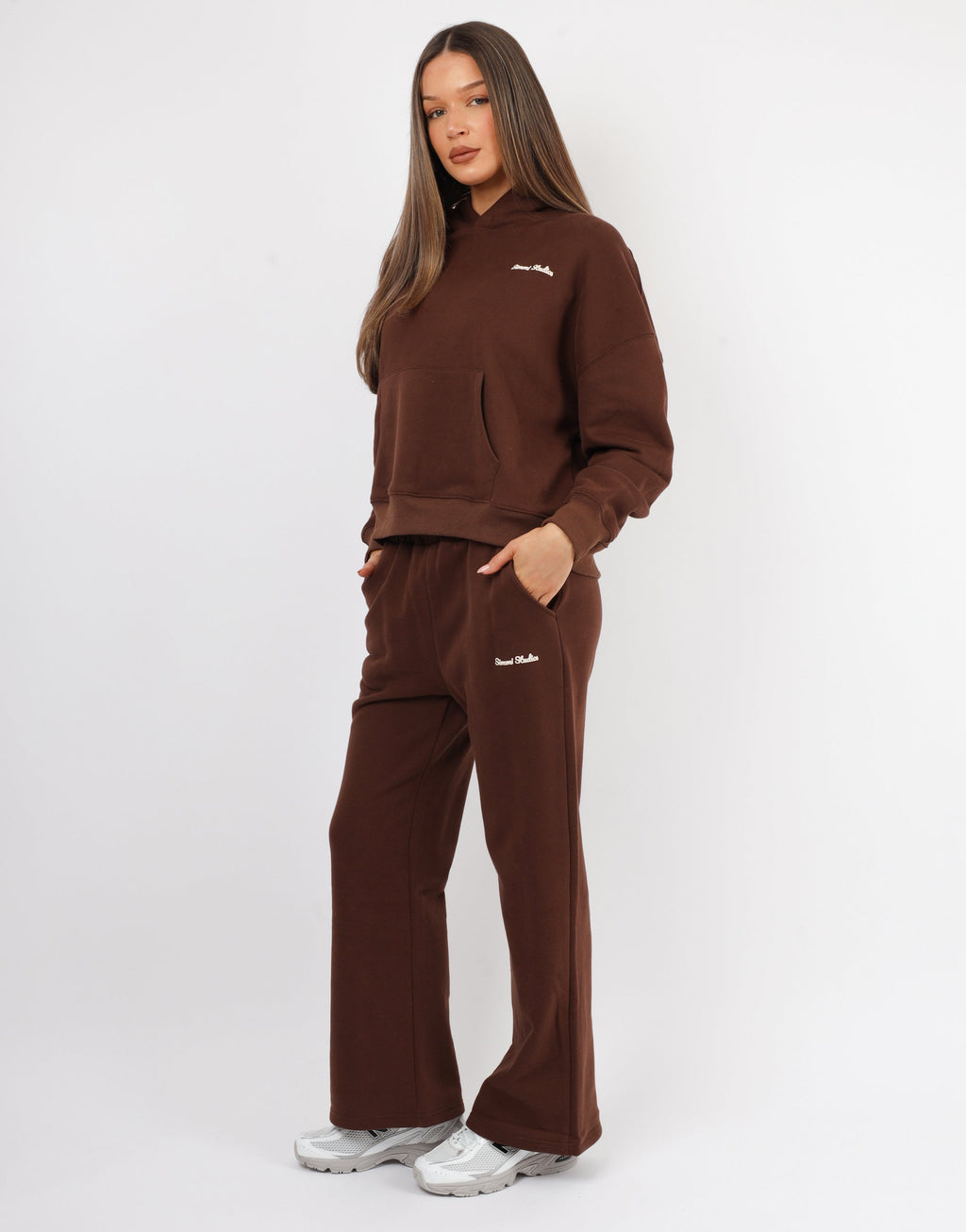 Marilyn Simmi Studios Bubble Print Hoodie In Brown