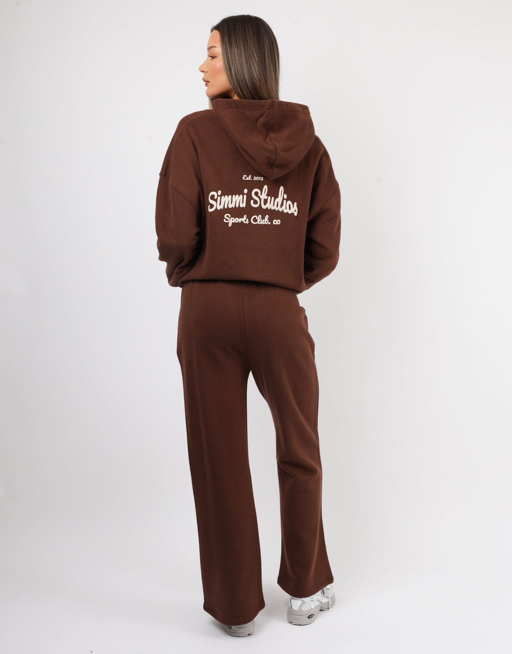 Marilyn Simmi Studios Bubble Print Hoodie In Brown
