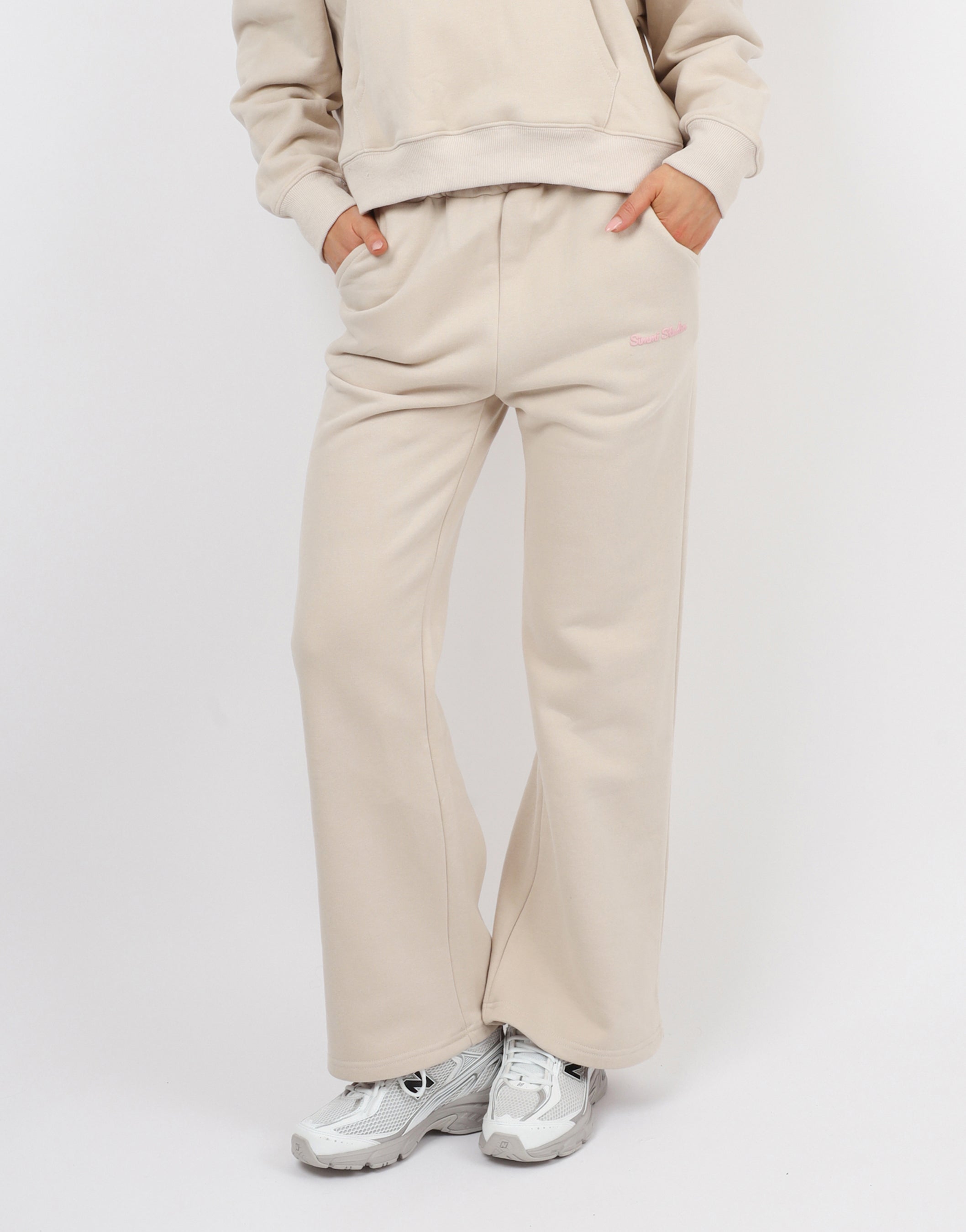 Milan Simmi Studios Bubble Print Joggers In Beige