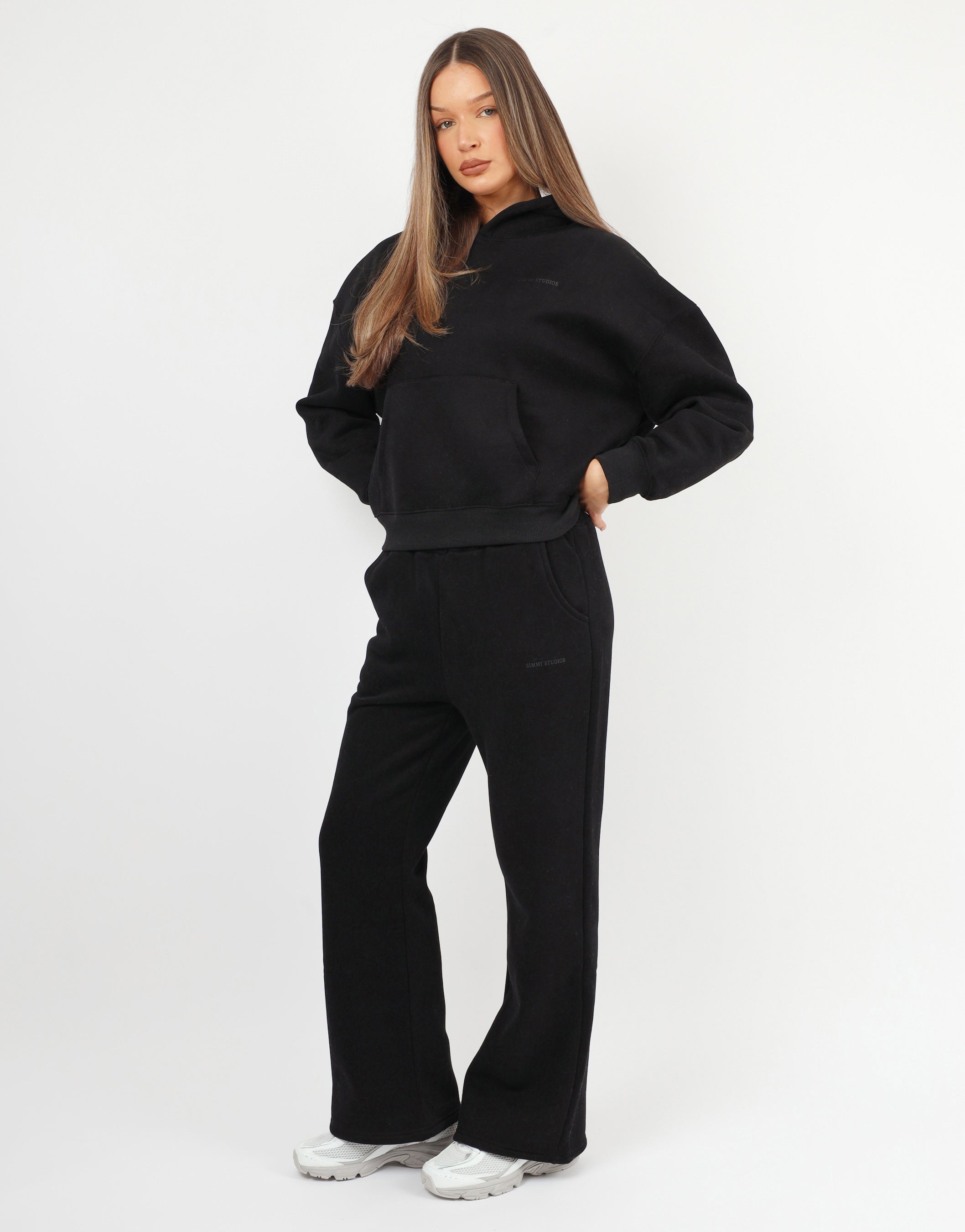 Colby Simmi Studios Essentials Flared Joggers in Black