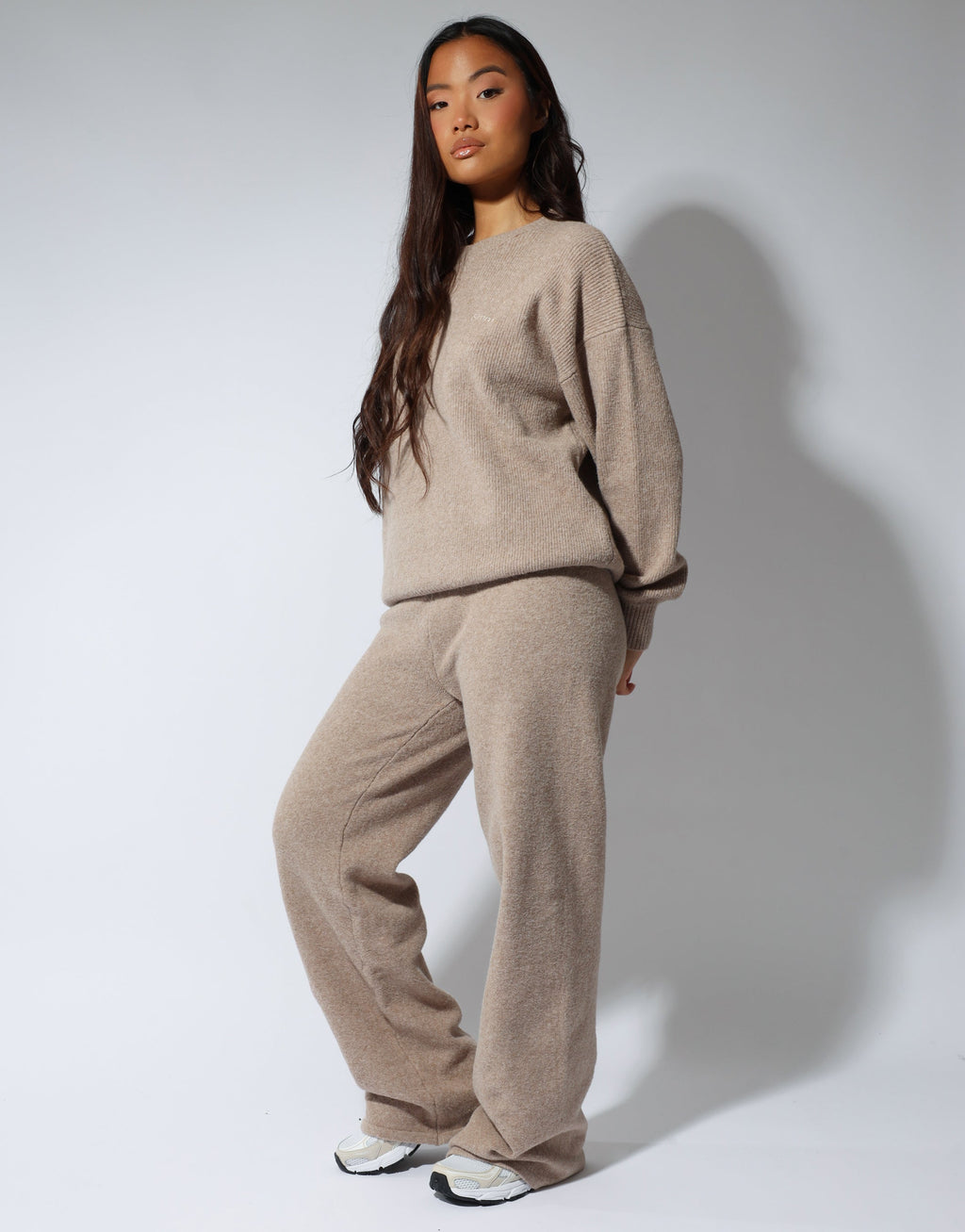 Faye Simmi studios soft touch crew neck in oatmeal
