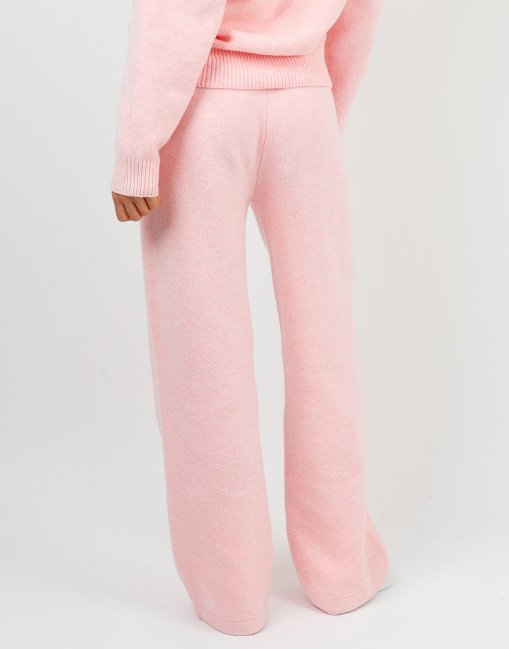 Romy Simmi Studios Chunky Knit Trousers In Pink
