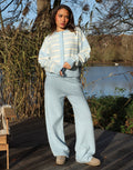 Luci Simmi Studios Knitted Trousers In Blue