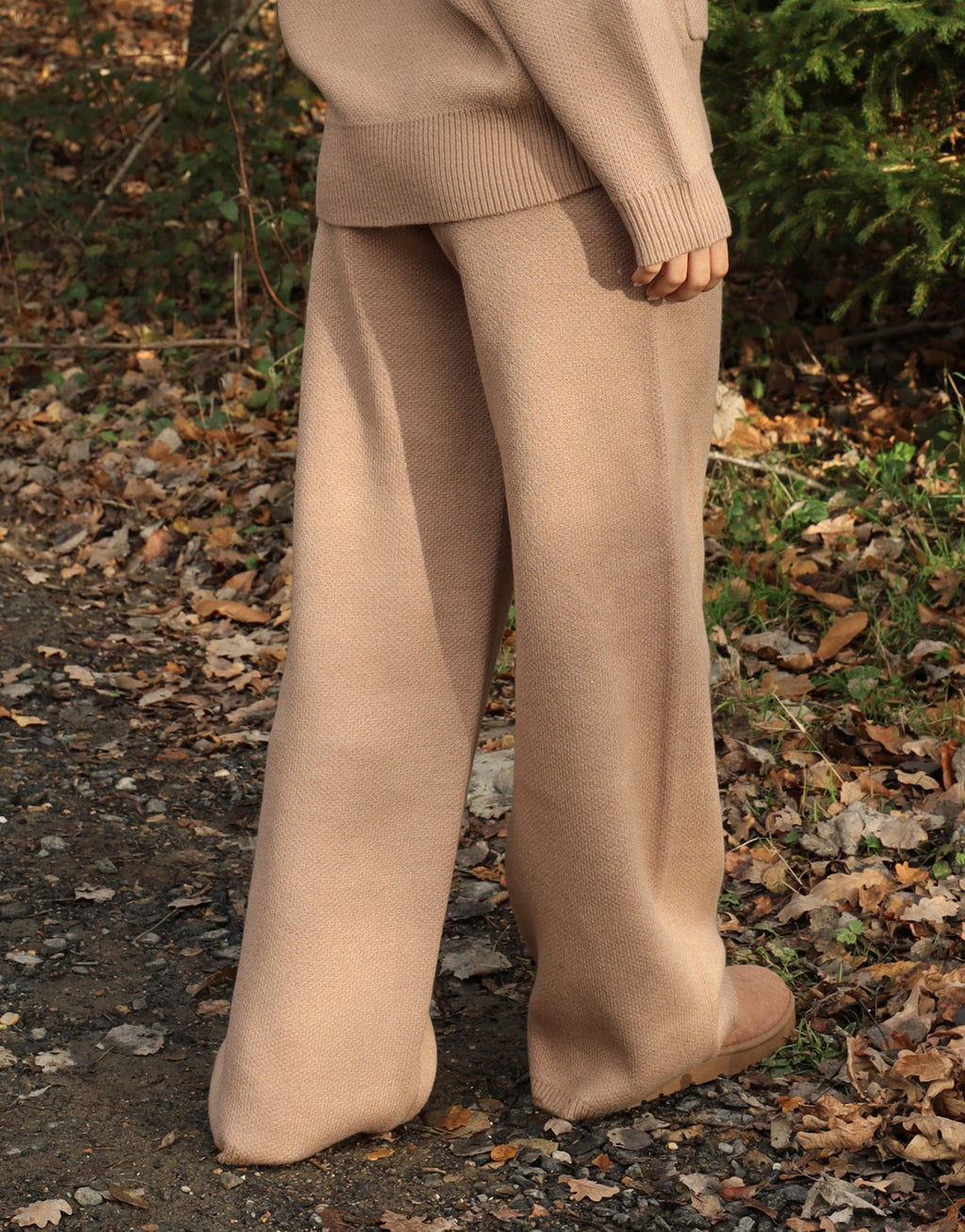 Freya Simmi Studios Heavy Knit Trousers In Mocha