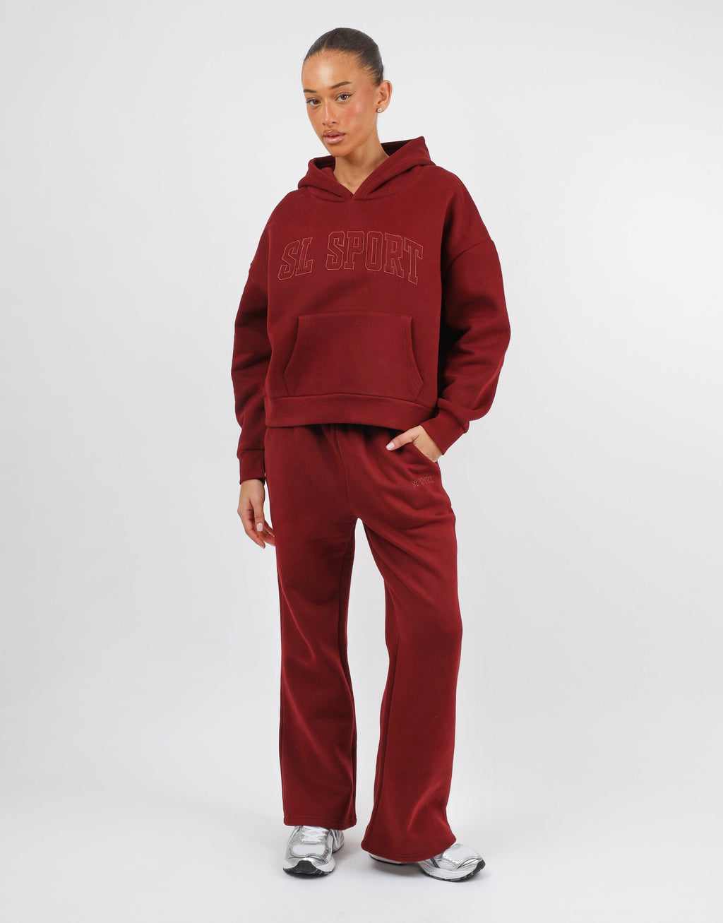 Mykonos Simmi Studios SL Sport Hoodie In Burgundy