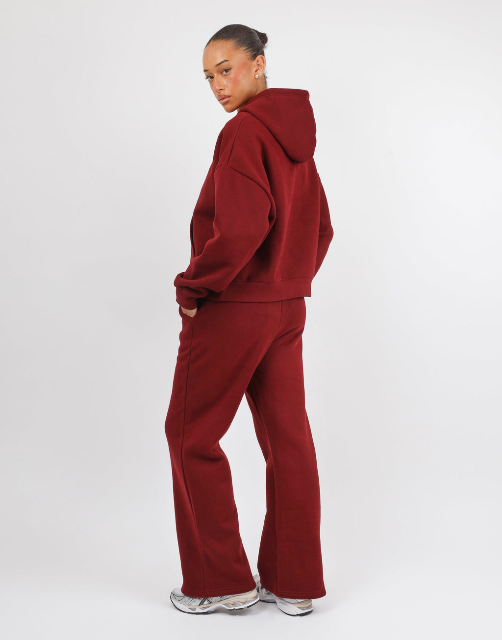 Mykonos Simmi Studios SL Sport Hoodie In Burgundy