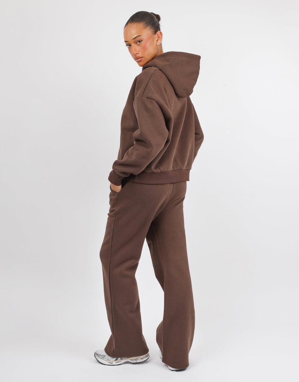 Mia Simmi Studios SL Sport Hoodie In Brown