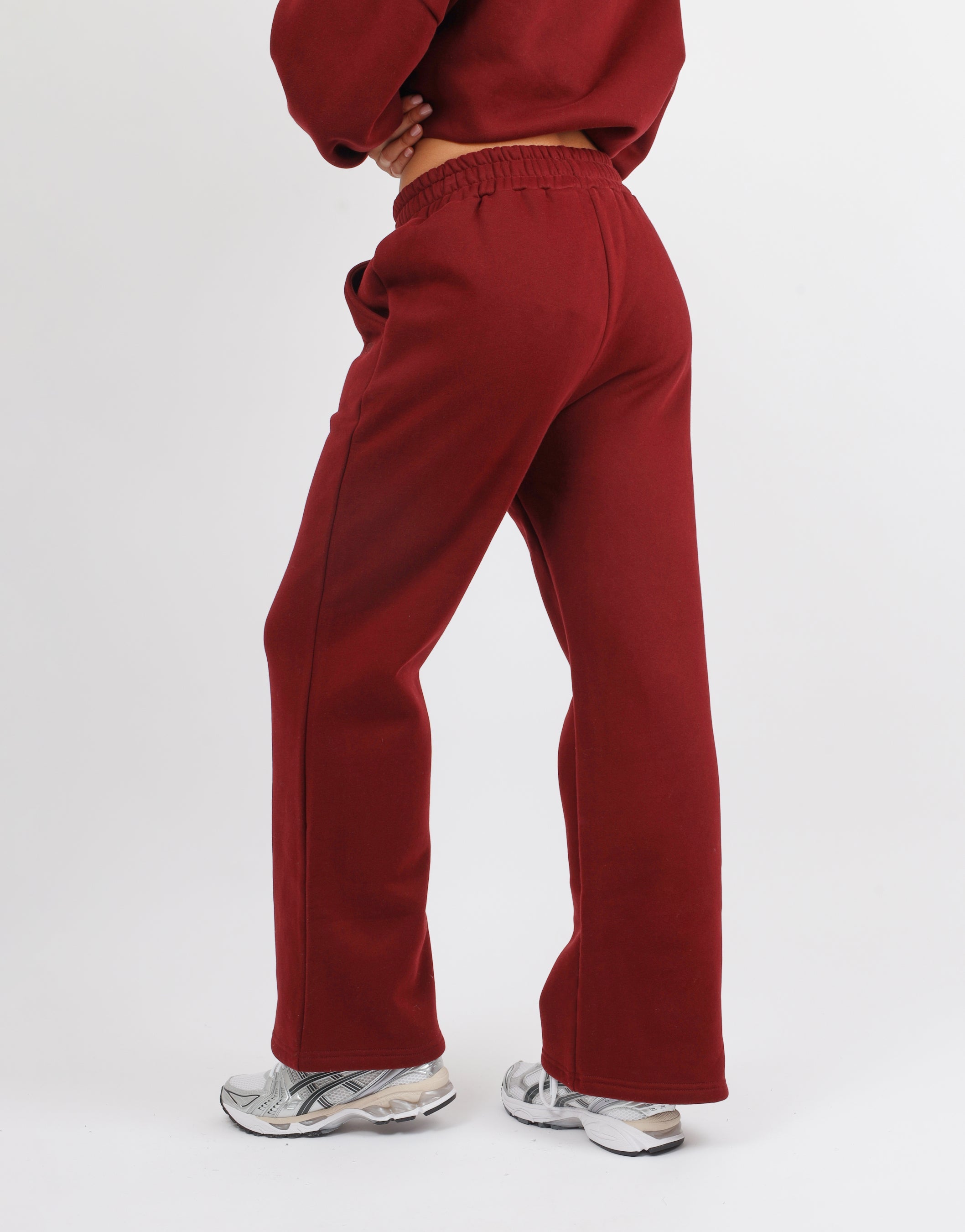 Myla Simmi Studios SL Sport Flared Joggers in Burgundy