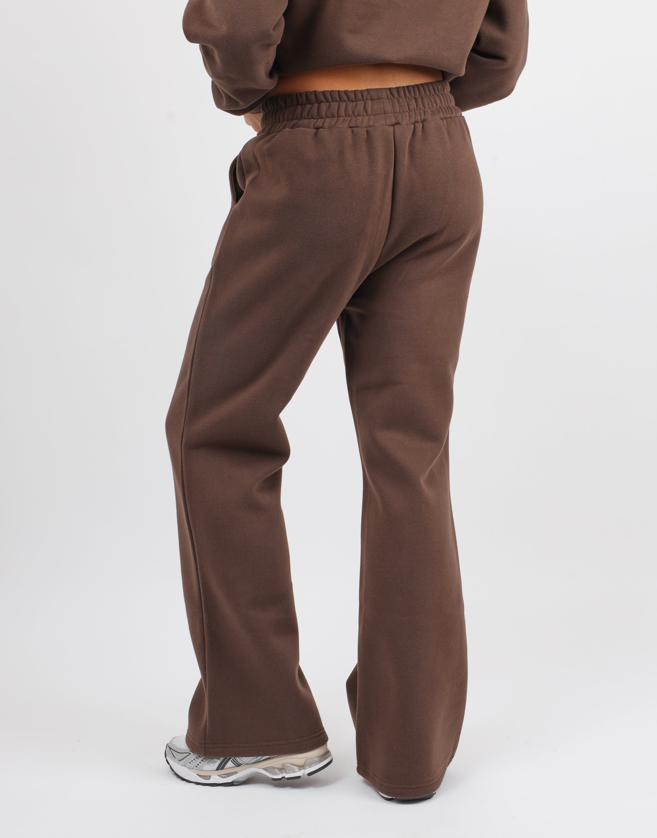 Mia Simmi Studios SL Sport Flared Joggers in Brown