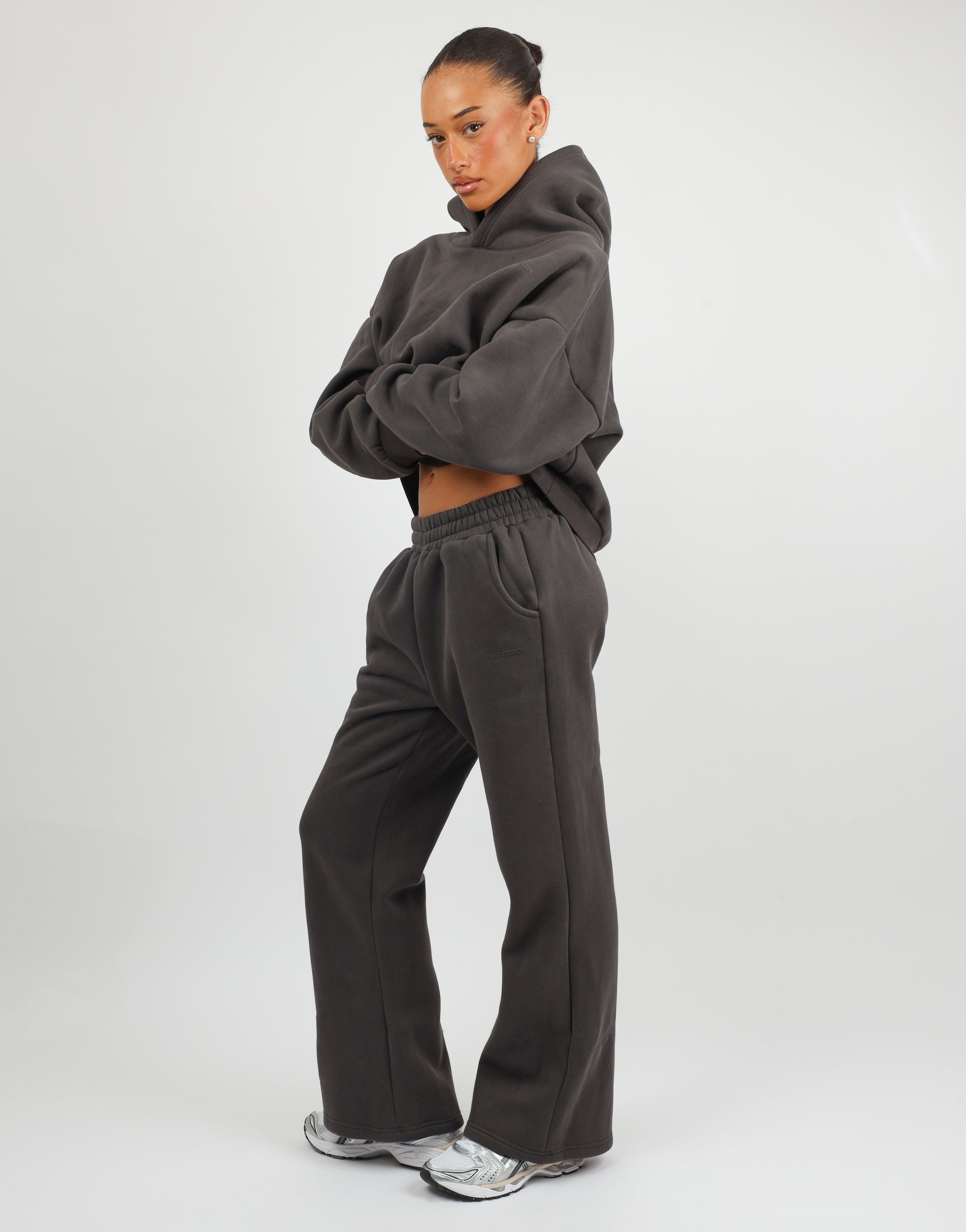 Maisy Simmi Studios Essentials Hoodie in Dark Grey