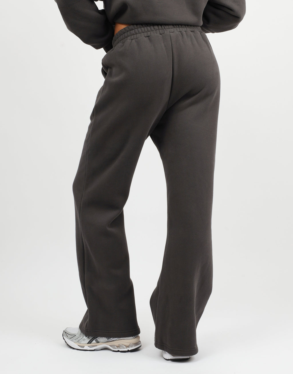 Maddie Simmi Studios Essentials Flared Joggers in Dark Grey
