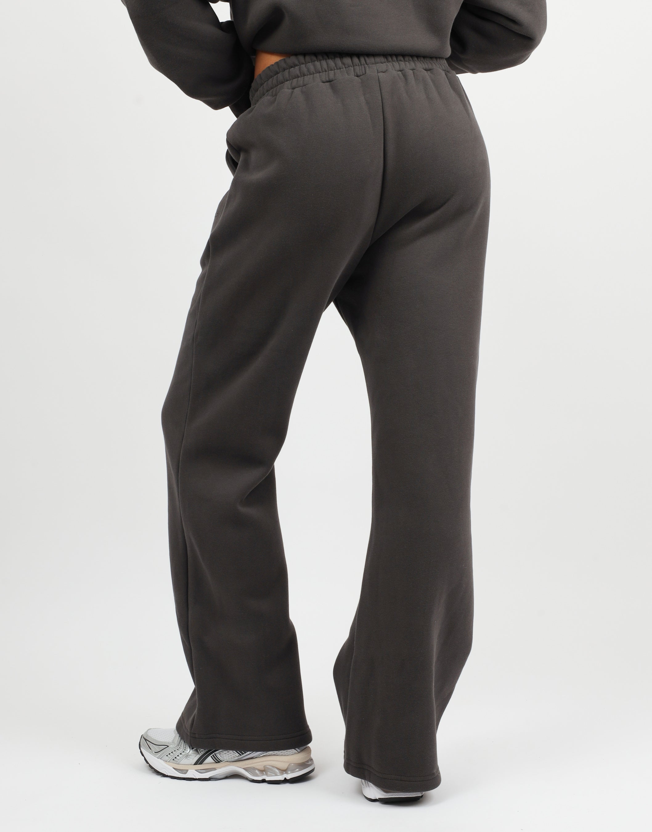 Maddie Simmi Studios Essentials Flared Joggers in Dark Grey